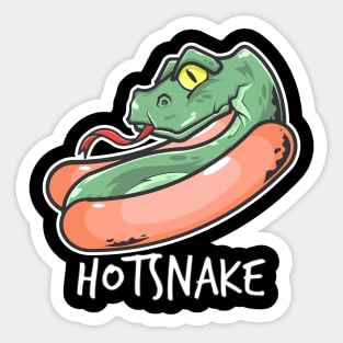 Hotdog Snake Sticker